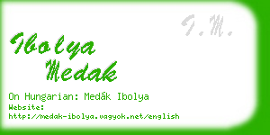 ibolya medak business card